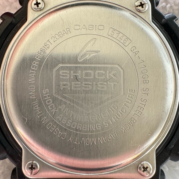 G-SHOCK | MENS CASIO WR20BAR | SHOCK RESIST | DIGITAL WATCH | LARGE | BLACK GOLD - Picture 7 of 7